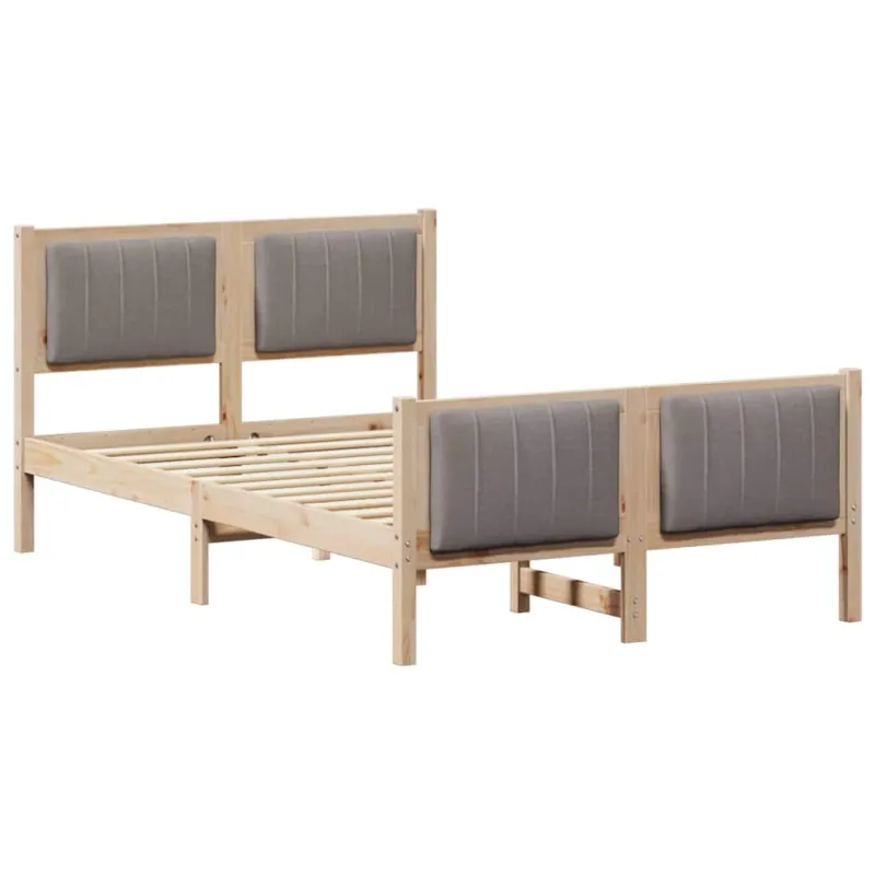 Lovos rėmas Ruda ir taupe 120 x 200 cm Pušies masyvas