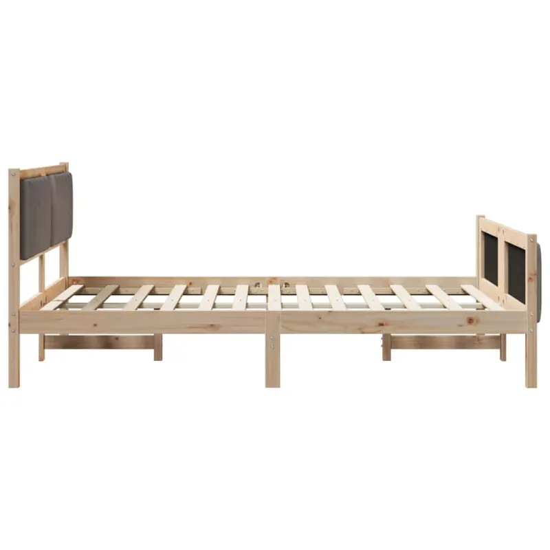 Lovos rėmas Ruda ir taupe 135 x 190 cm Pušies masyvas