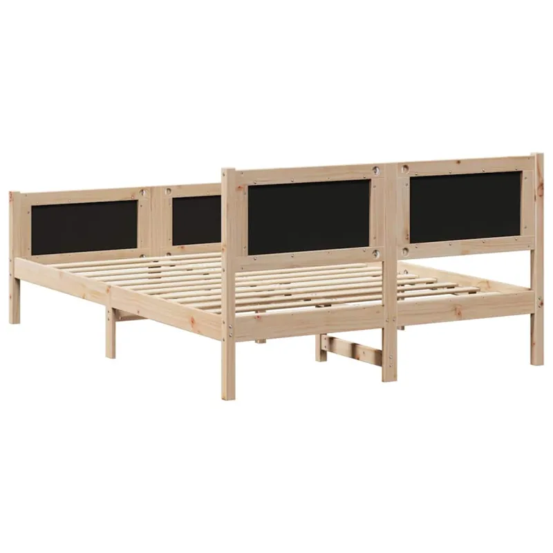 Lovos rėmas Ruda ir taupe 135 x 190 cm Pušies masyvas