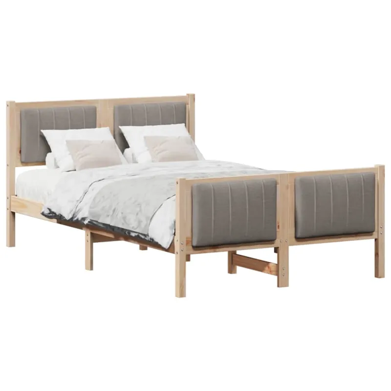 Lovos rėmas Ruda ir taupe 120 x 190 cm Pušies masyvas