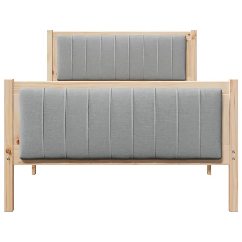 Lovos rėmas Ruda ir šviesiai pilka 100 x 200 cm Pušies masyvas