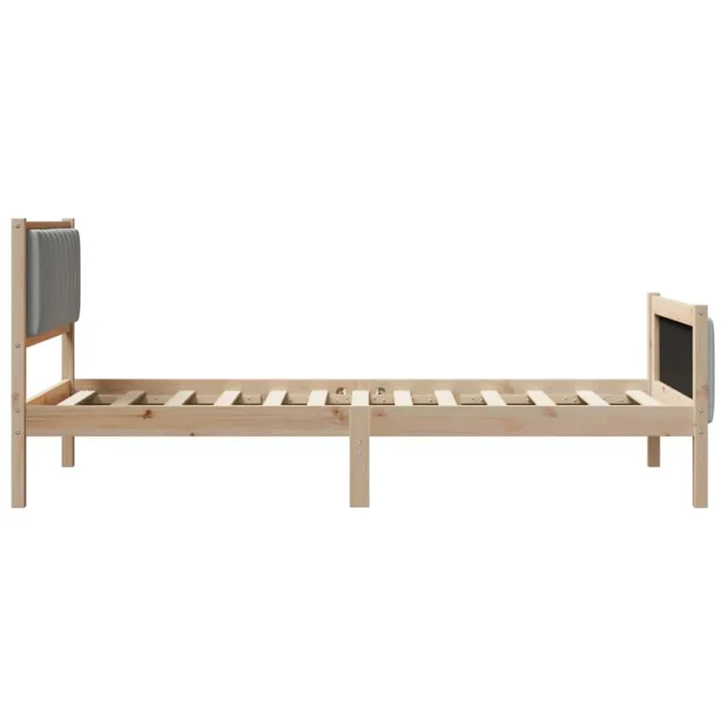 Lovos rėmas Ruda ir šviesiai pilka 100 x 200 cm Pušies masyvas