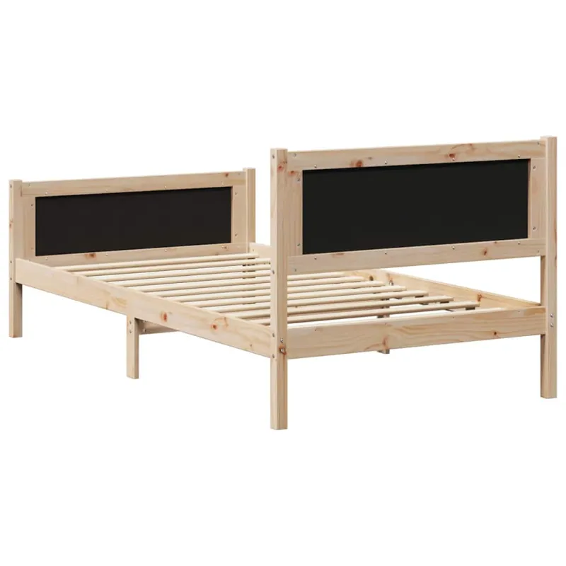 Lovos rėmas ruda ir tamsiai pilka 100 x 200 cm Pušies masyvas