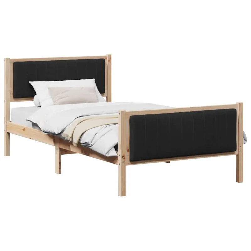 Lovos rėmas Ruda ir juoda 100 x 200 cm Pušies masyvas
