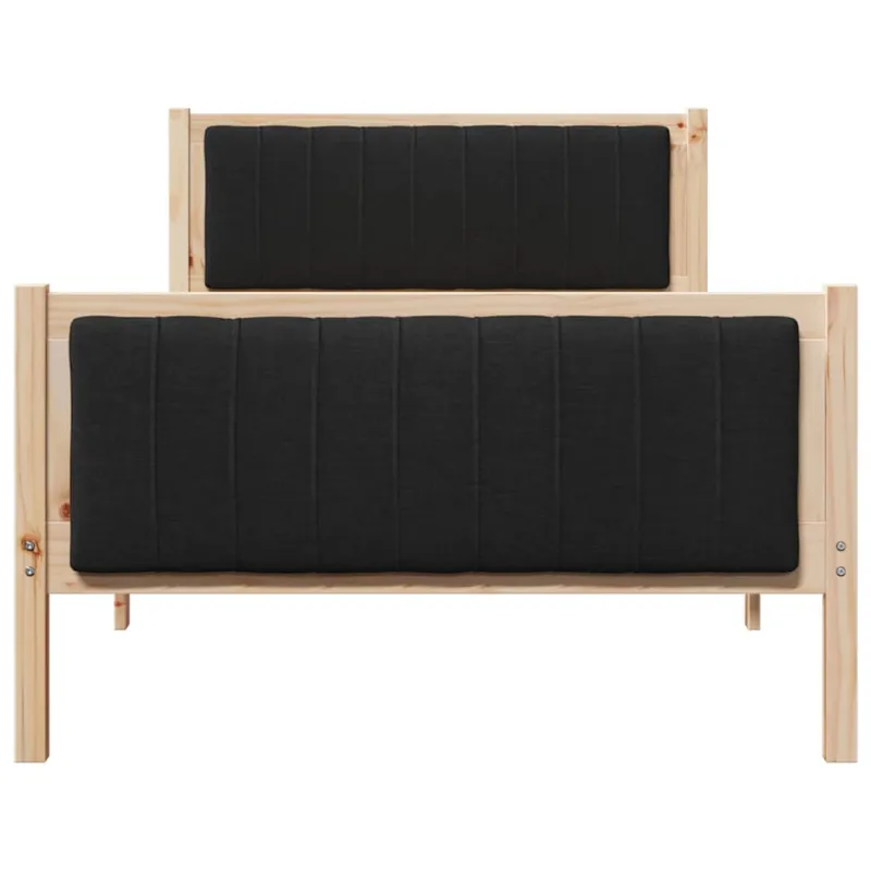 Lovos rėmas Ruda ir juoda 100 x 200 cm Pušies masyvas