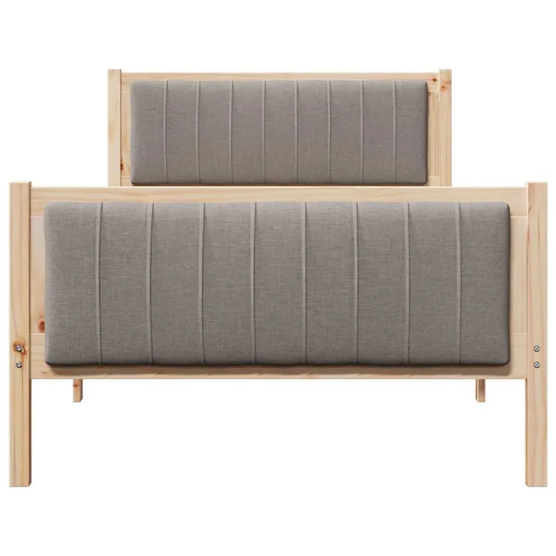 Lovos rėmas Ruda ir taupe 100 x 200 cm Pušies masyvas