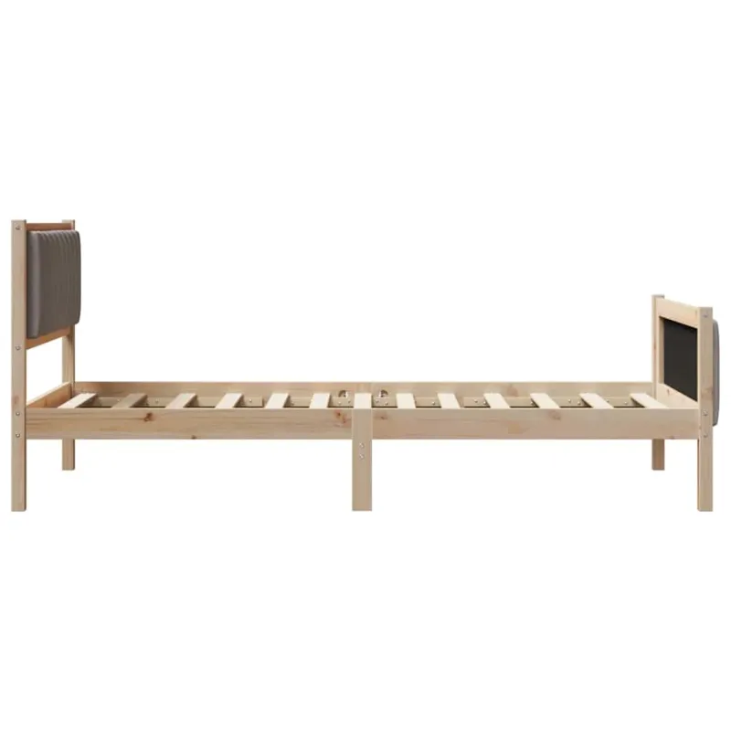 Lovos rėmas Ruda ir taupe 100 x 200 cm Pušies masyvas