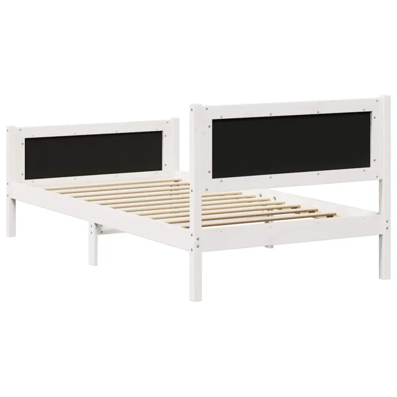 Lovos rėmas Balta ir šviesiai pilka 100 x 200 cm Pušies masyvas