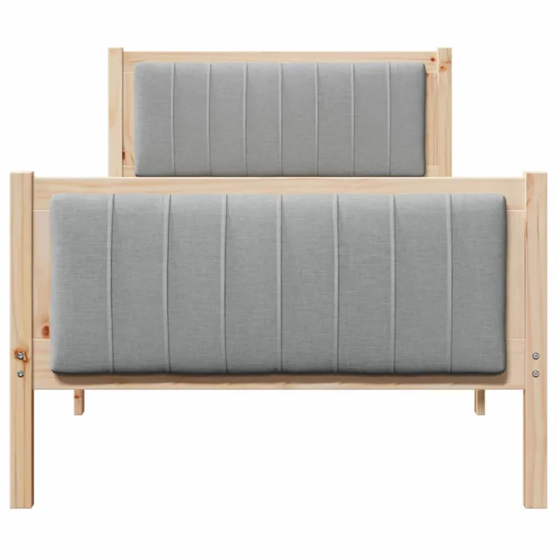 Lovos rėmas Ruda ir šviesiai pilka 90 x 200 cm Pušies masyvas