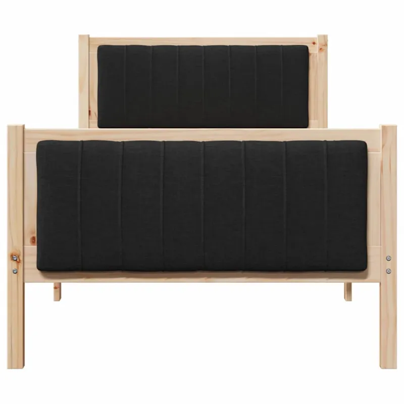 Lovos rėmas Ruda ir juoda 90 x 200 cm Pušies masyvas
