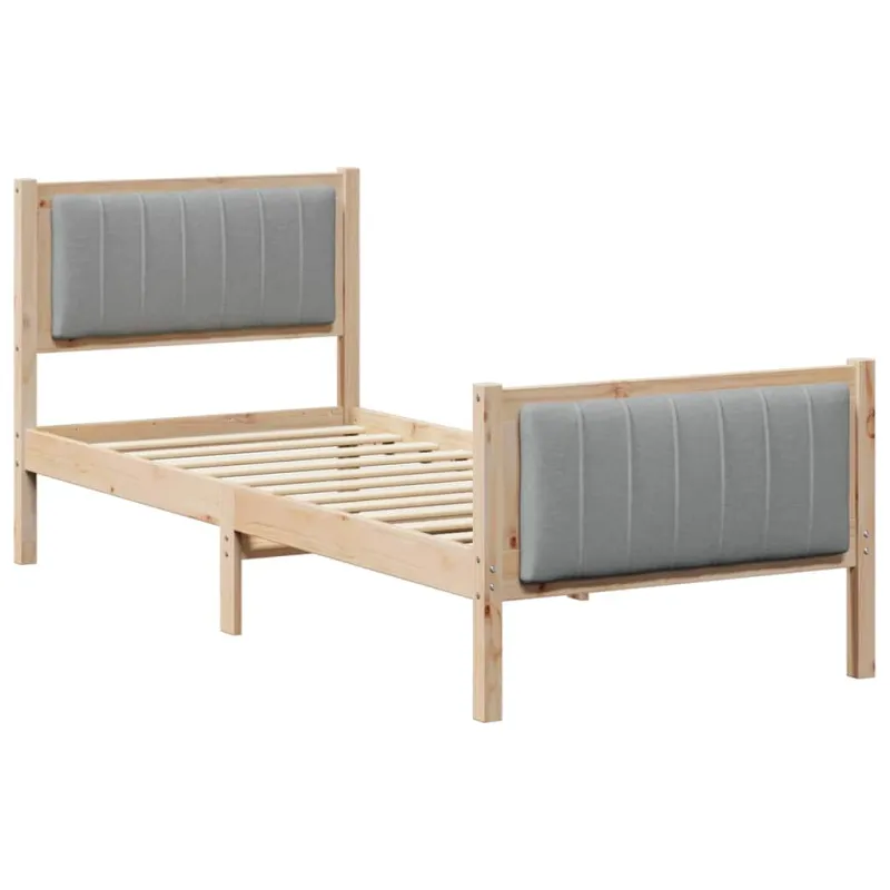 Lovos rėmas Ruda ir šviesiai pilka 80 x 200 cm Pušies masyvas