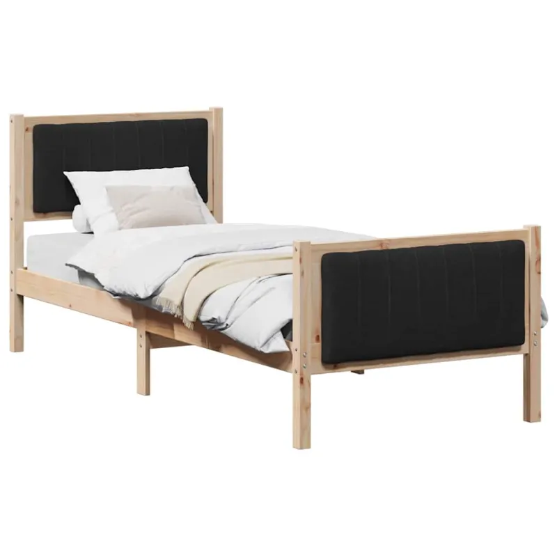 Lovos rėmas Ruda ir juoda 80 x 200 cm Pušies masyvas