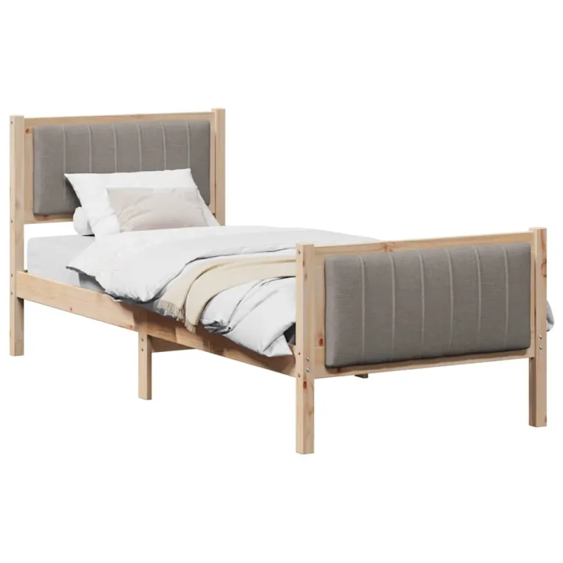 Lovos rėmas Ruda ir taupe 80 x 200 cm Pušies masyvas
