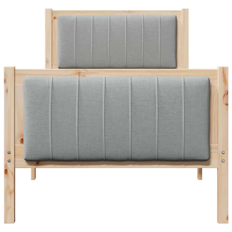 Lovos rėmas Ruda ir šviesiai pilka 75 x 190 cm Pušies masyvas