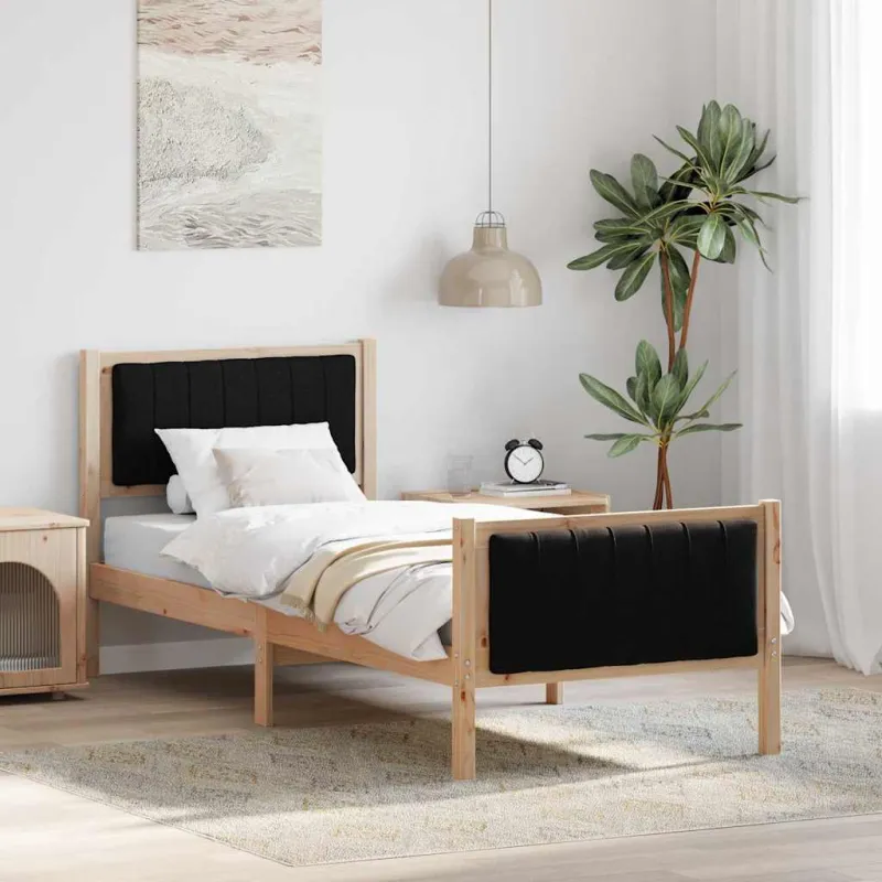 Lovos rėmas Ruda ir juoda 75 x 190 cm Pušies masyvas