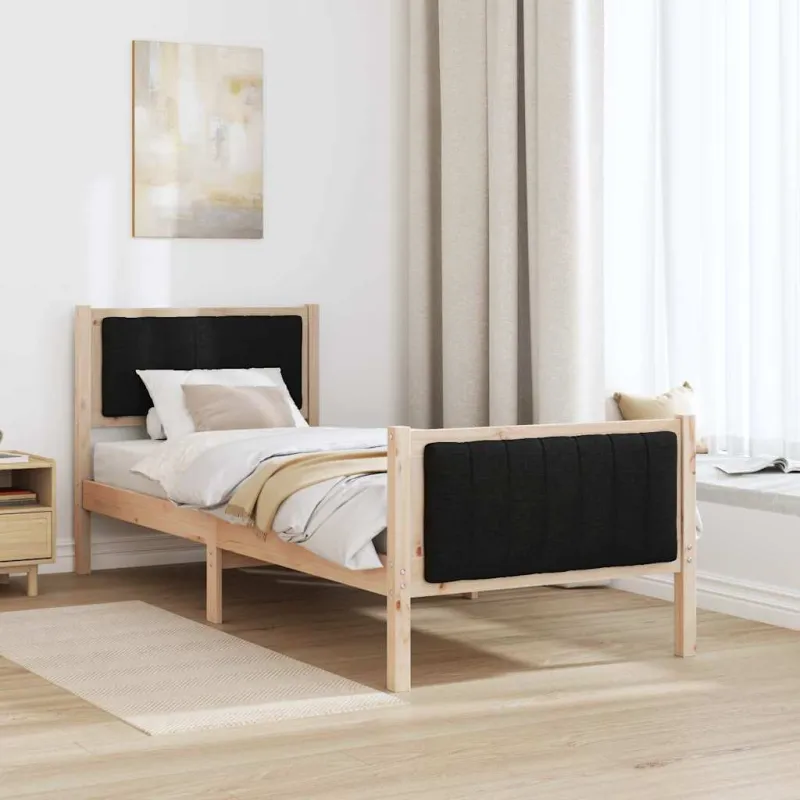 Lovos rėmas Ruda ir juoda 75 x 190 cm Pušies masyvas