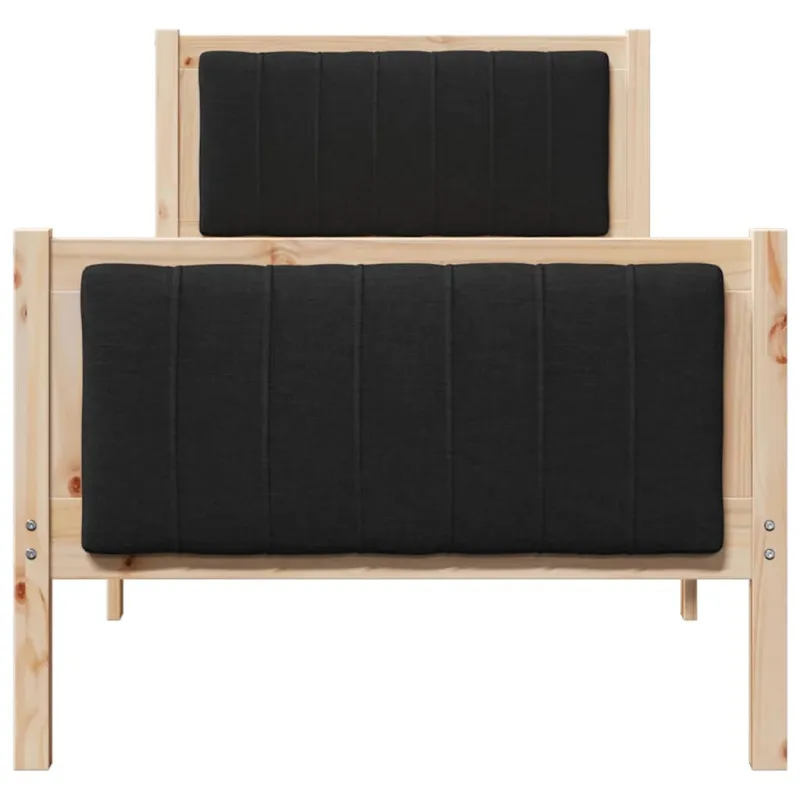 Lovos rėmas Ruda ir juoda 75 x 190 cm Pušies masyvas