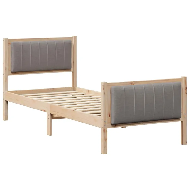 Lovos rėmas Ruda ir taupe 75 x 190 cm Pušies masyvas