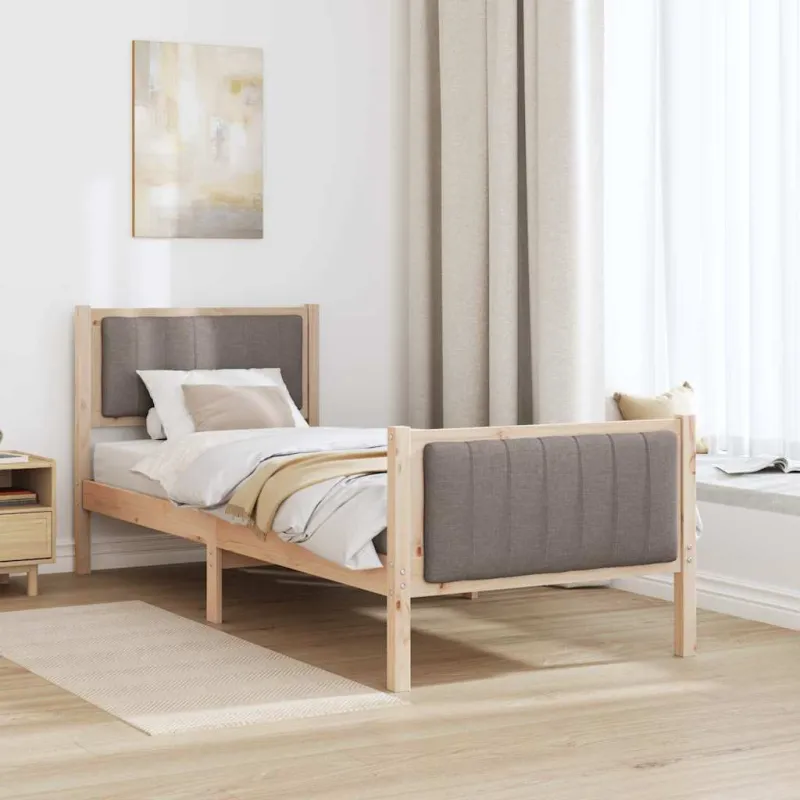 Lovos rėmas Ruda ir taupe 75 x 190 cm Pušies masyvas