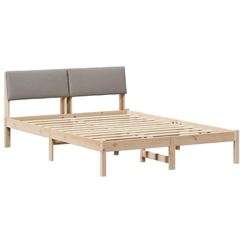 Lovos rėmas Ruda ir taupe 160 x 200 cm Pušies masyvas