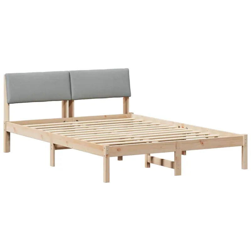 Lovos rėmas Ruda ir šviesiai pilka 140 x 200 cm Pušies masyvas