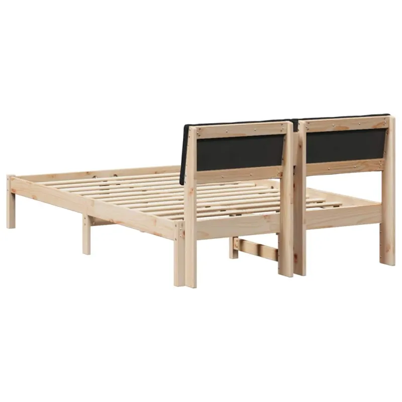 Lovos rėmas Ruda ir juoda 120 x 200 cm Pušies masyvas