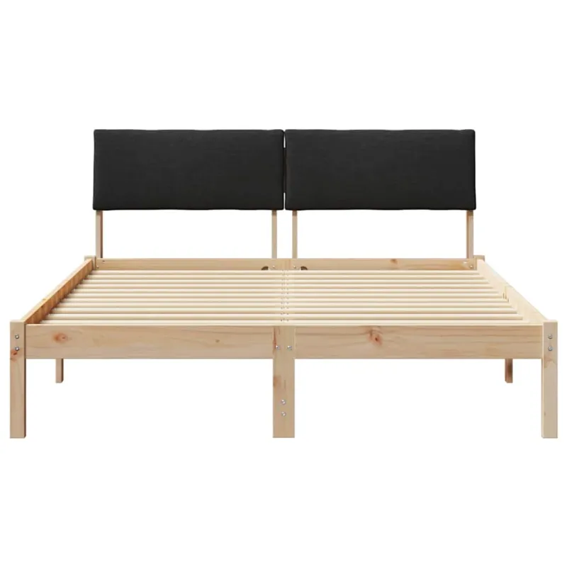 Lovos rėmas Ruda ir juoda 140 x 190 cm Pušies masyvas