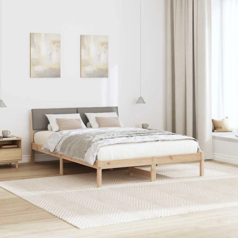 Lovos rėmas Ruda ir taupe 140 x 190 cm Pušies masyvas