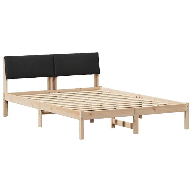 Lovos rėmas Ruda ir juoda 135 x 190 cm Pušies masyvas