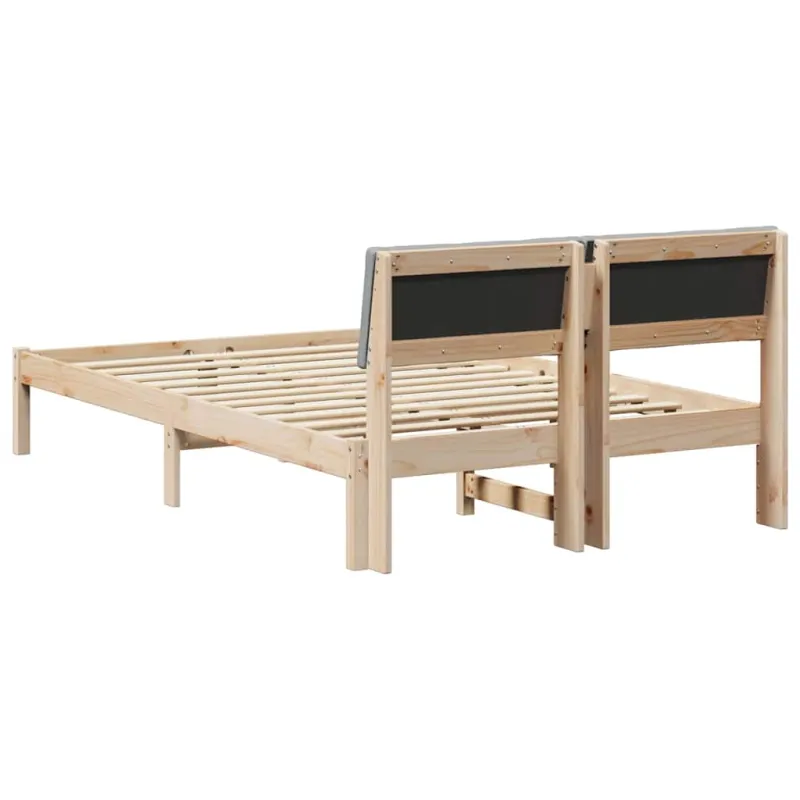 Lovos rėmas Ruda ir šviesiai pilka 120 x 190 cm Pušies masyvas