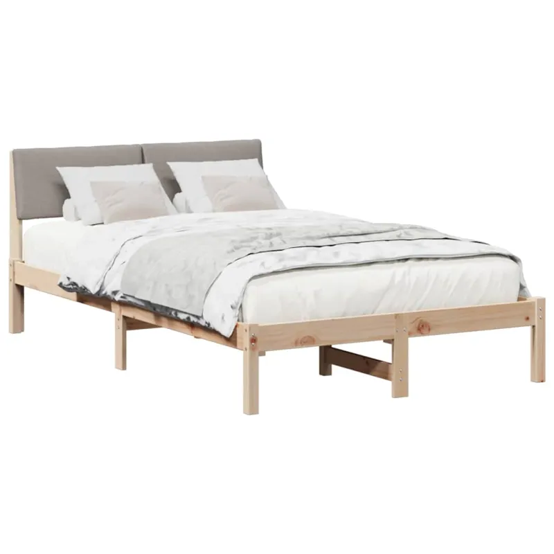 Lovos rėmas Ruda ir taupe 120 x 190 cm Pušies masyvas