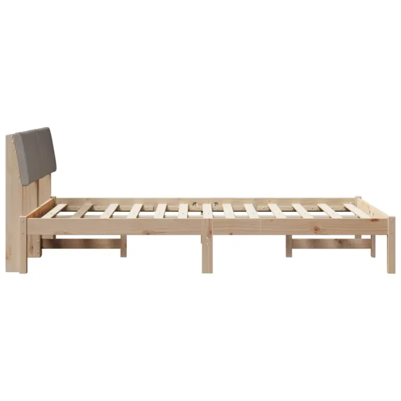 Lovos rėmas Ruda ir taupe 120 x 190 cm Pušies masyvas