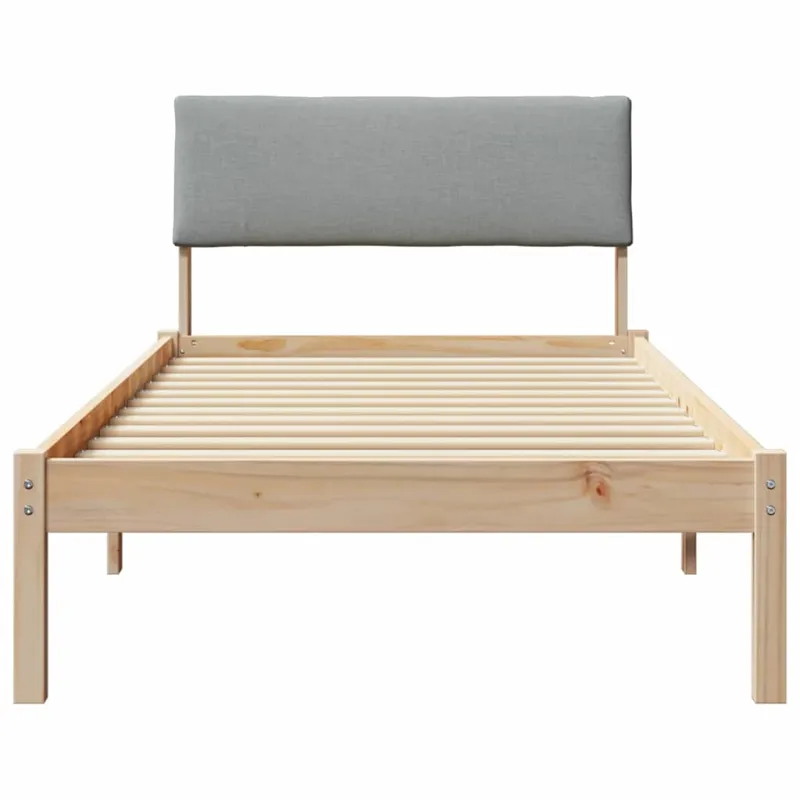 Lovos rėmas Ruda ir šviesiai pilka 100 x 200 cm Pušies masyvas