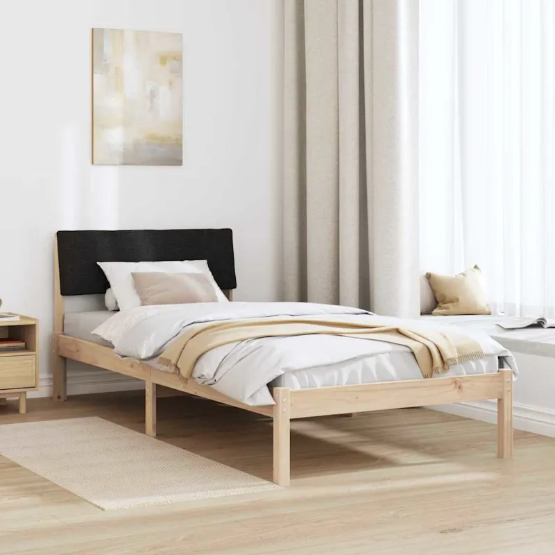Lovos rėmas Ruda ir juoda 90 x 200 cm Pušies masyvas