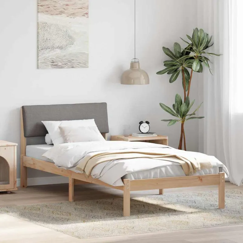 Lovos rėmas Ruda ir taupe 90 x 200 cm Pušies masyvas