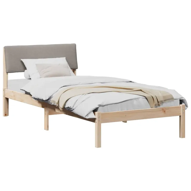 Lovos rėmas Ruda ir taupe 90 x 200 cm Pušies masyvas
