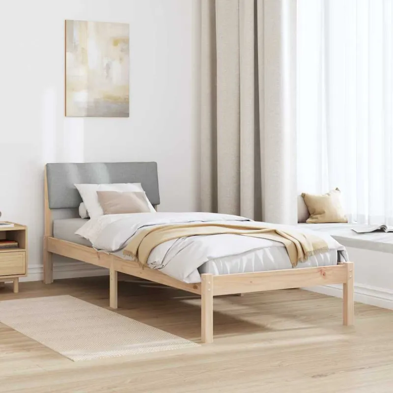 Lovos rėmas Ruda ir šviesiai pilka 80 x 200 cm Pušies masyvas