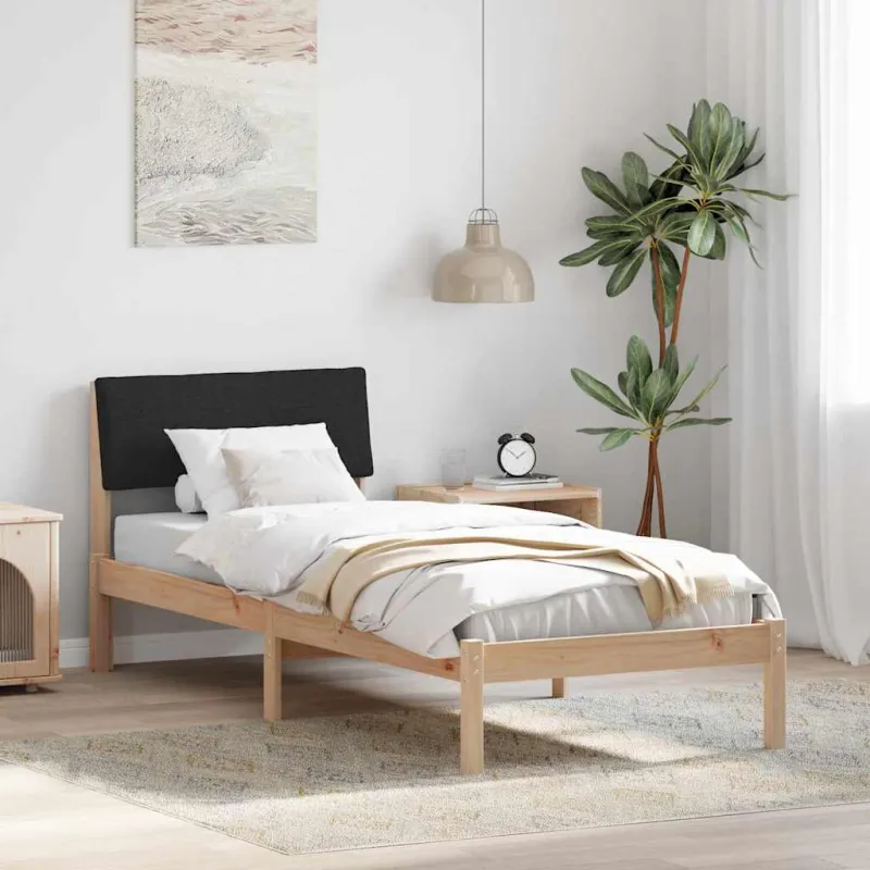 Lovos rėmas Ruda ir juoda 80 x 200 cm Pušies masyvas
