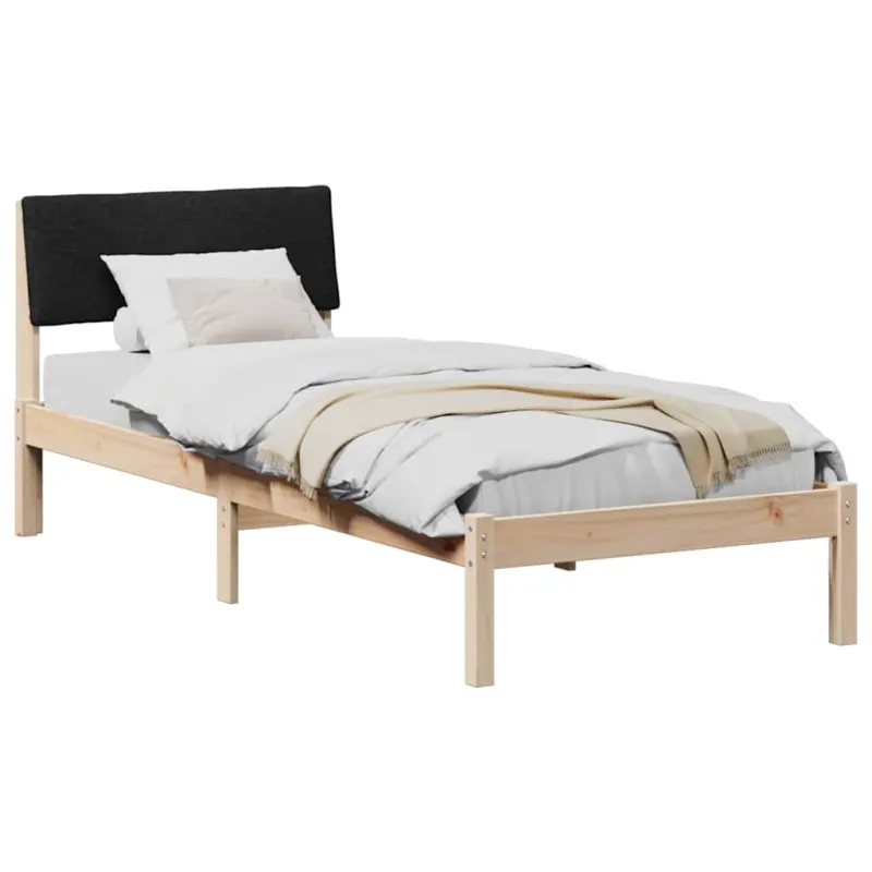 Lovos rėmas Ruda ir juoda 80 x 200 cm Pušies masyvas