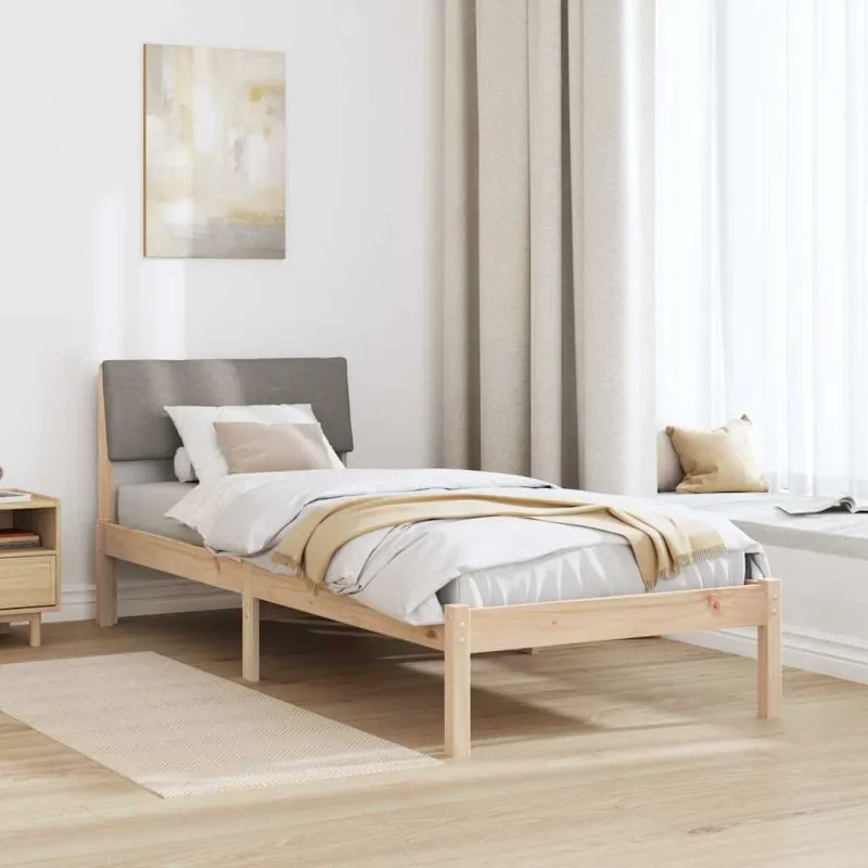 Lovos rėmas Ruda ir taupe 80 x 200 cm Pušies masyvas