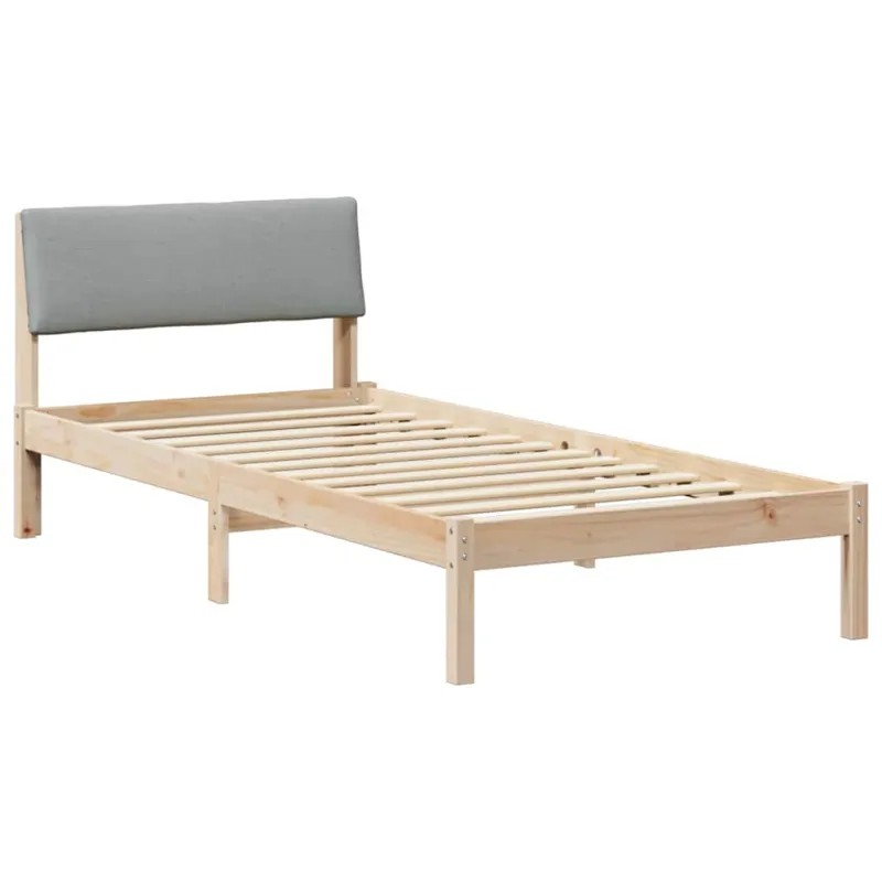 Lovos rėmas Ruda ir šviesiai pilka 90 x 190 cm Pušies masyvas