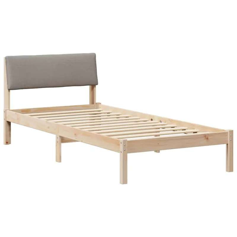 Lovos rėmas Ruda ir taupe 90 x 190 cm Pušies masyvas