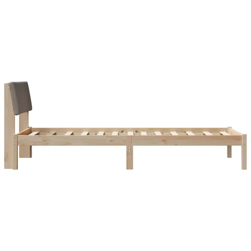 Lovos rėmas Ruda ir taupe 90 x 190 cm Pušies masyvas