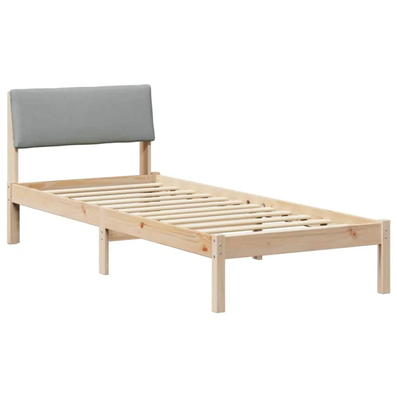 Lovos rėmas Ruda ir šviesiai pilka 75 x 190 cm Pušies masyvas