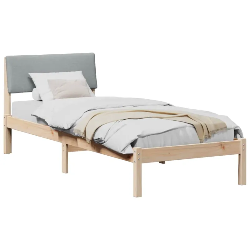 Lovos rėmas Ruda ir šviesiai pilka 75 x 190 cm Pušies masyvas