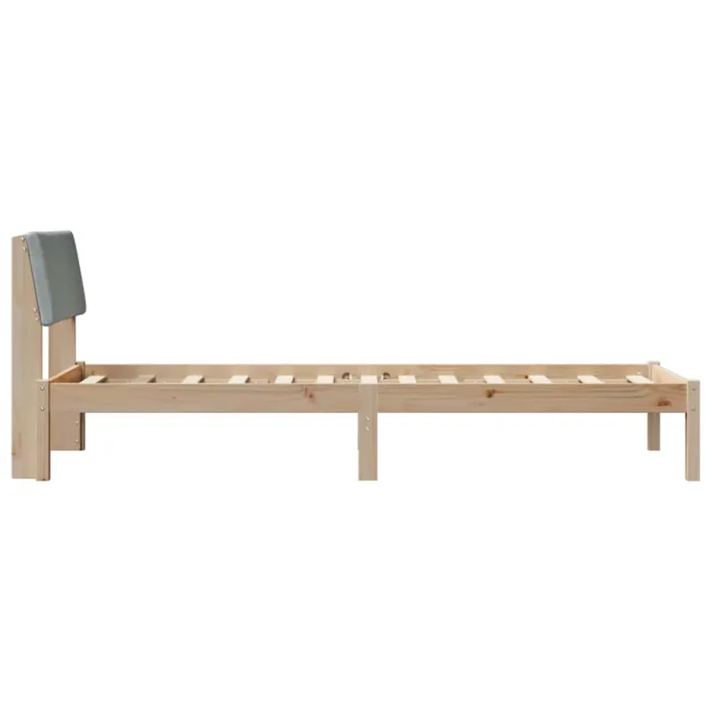 Lovos rėmas Ruda ir šviesiai pilka 75 x 190 cm Pušies masyvas