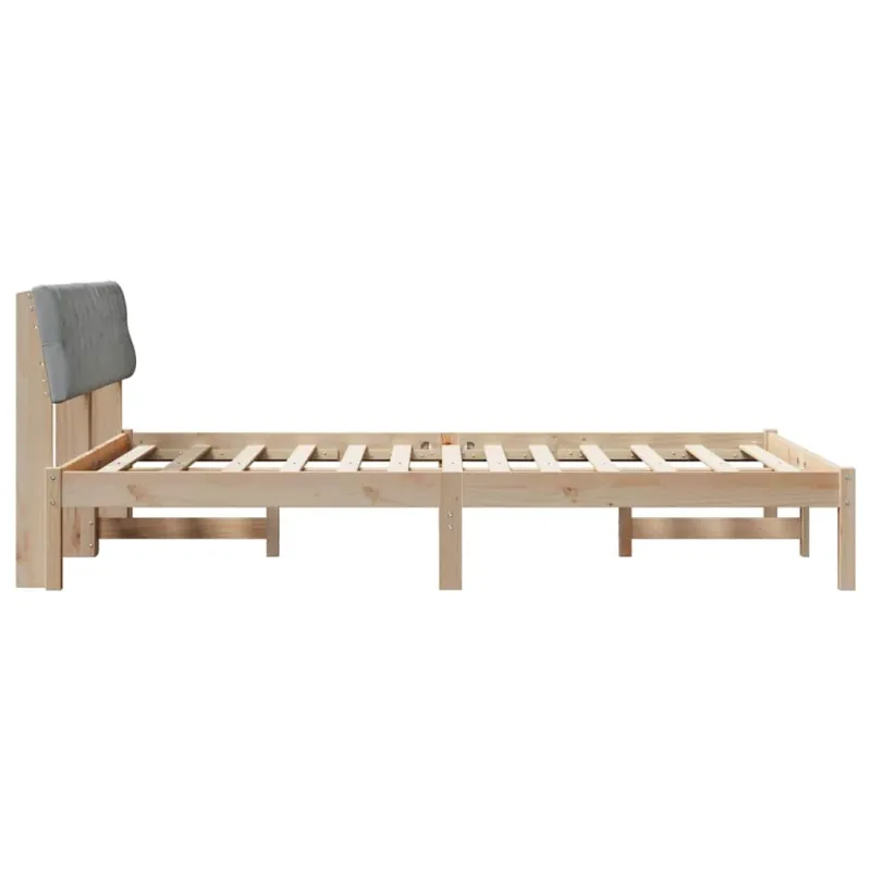 Lovos rėmas Ruda ir šviesiai pilka 160 x 200 cm Pušies masyvas