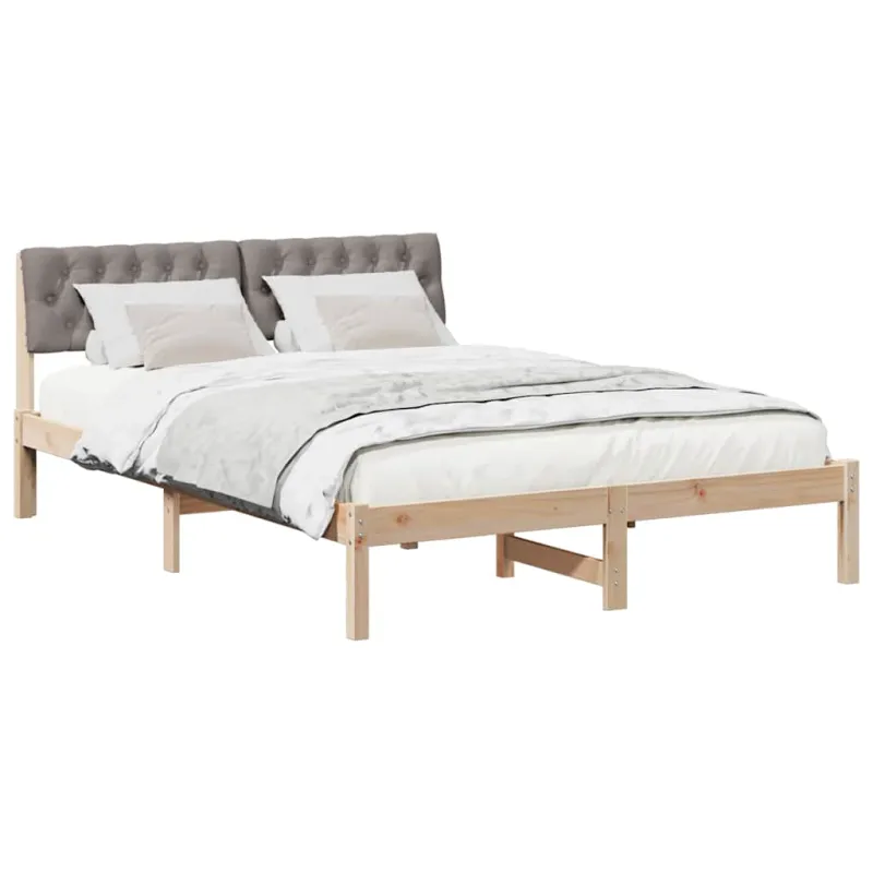 Lovos rėmas Ruda ir taupe 160 x 200 cm Pušies masyvas