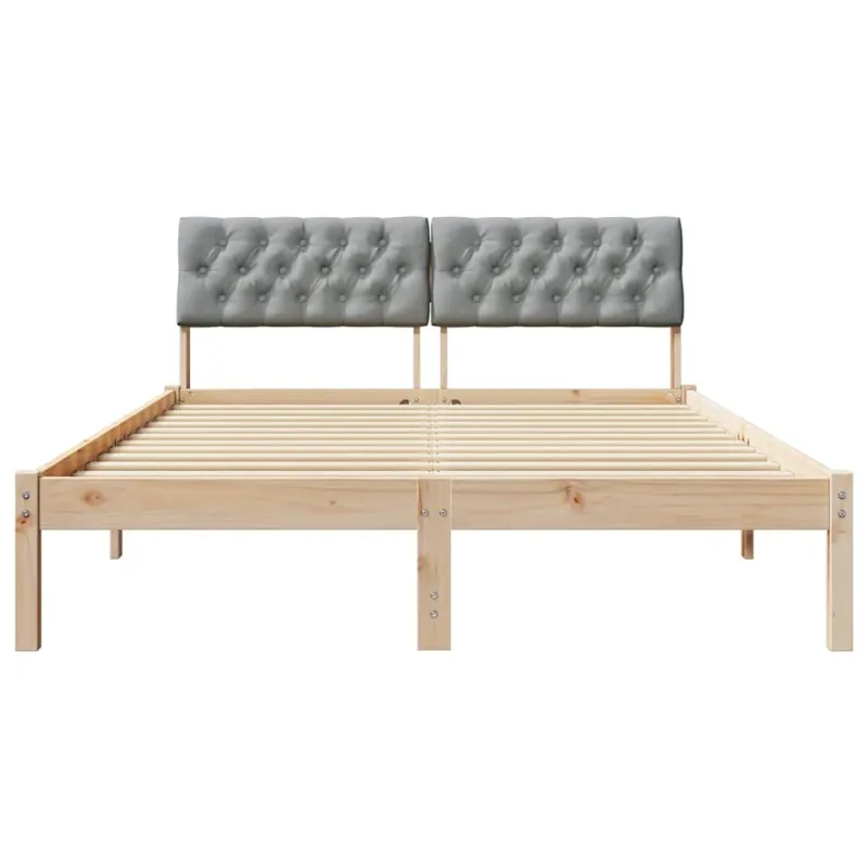 Lovos rėmas Ruda ir šviesiai pilka 150 x 200 cm Pušies masyvas
