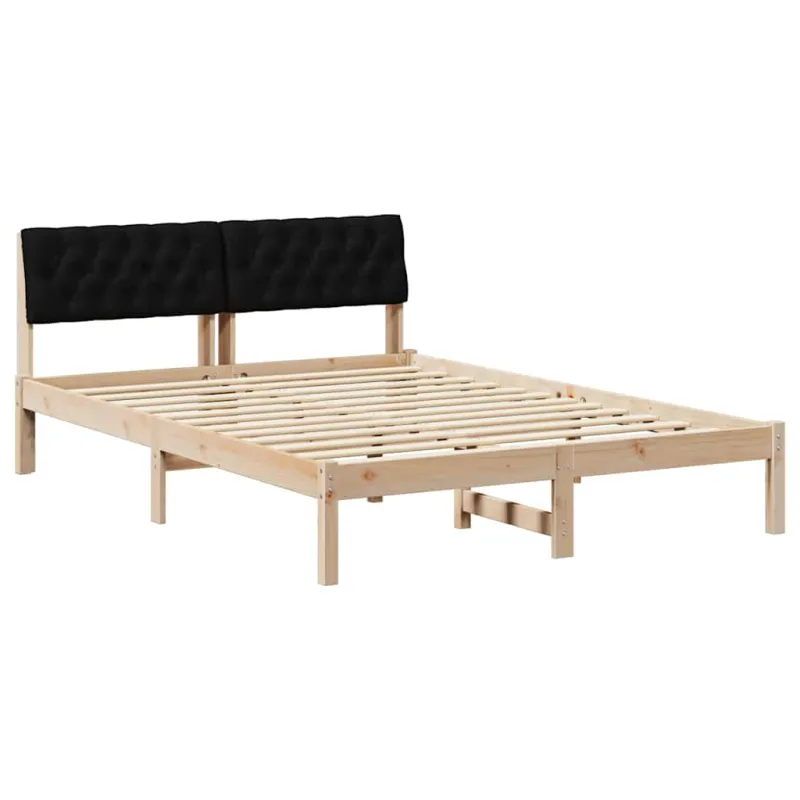 Lovos rėmas Ruda ir juoda 150 x 200 cm Pušies masyvas